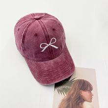 Load image into Gallery viewer, Bow Embroidered Adjustable Cap
