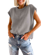 Load image into Gallery viewer, Cap Sleeve Sweater Vest
