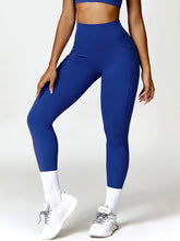 Load image into Gallery viewer, Ruched Pocketed High Waist Active Leggings
