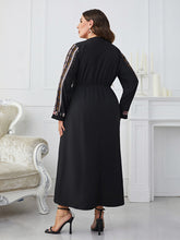 Load image into Gallery viewer, Plus Size Printed Long Sleeve Dress
