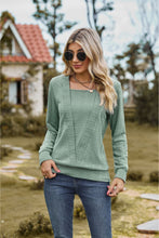 Load image into Gallery viewer, Square Neck Long Sleeve Blouse
