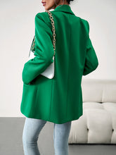 Load image into Gallery viewer, Lapel Collar Long Sleeve Blazer
