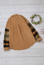 Load image into Gallery viewer, Double Take Color Block Corduroy Dropped Shoulder Jacket
