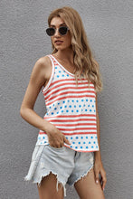 Load image into Gallery viewer, Stars and Stripes Round Neck Tank
