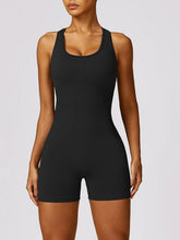 Load image into Gallery viewer, Racerback Cutout Active Romper
