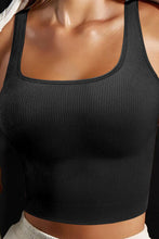 Load image into Gallery viewer, Square Neck Wide Strap Active Tank
