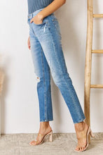 Load image into Gallery viewer, Kancan High Rise Distressed Slim Straight Jeans
