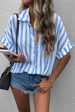 Load image into Gallery viewer, Striped Half Sleeve Shirt
