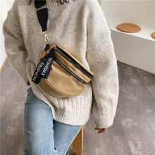 Load image into Gallery viewer, Double Zip Nylon Crossbody Bag
