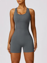 Load image into Gallery viewer, Racerback Cutout Active Romper
