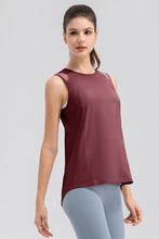 Load image into Gallery viewer, Round Neck Wide strap Active Tank
