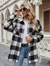 Load image into Gallery viewer, Plaid Collared Neck Long Sleeve Shirt
