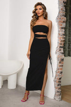 Load image into Gallery viewer, Cutout Strapless Split Dress
