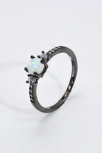 Load image into Gallery viewer, 925 Sterling Silver Round Opal Ring
