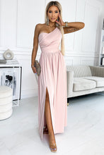 Load image into Gallery viewer, One-Shoulder Slit Maxi Dress
