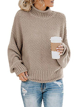 Load image into Gallery viewer, Turtleneck Dropped Shoulder Sweater
