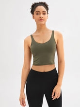 Load image into Gallery viewer, Scoop Neck Wide Strap Active Tank
