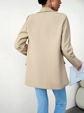 Load image into Gallery viewer, Lapel Collar Long Sleeve Blazer
