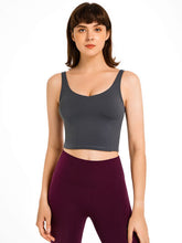 Load image into Gallery viewer, Scoop Neck Wide Strap Active Tank
