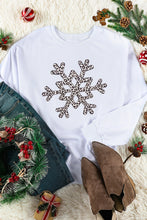 Load image into Gallery viewer, Snowflake Graphic Dropped Shoulder Sweatshirt
