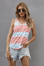 Load image into Gallery viewer, Stars and Stripes Round Neck Tank
