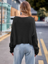 Load image into Gallery viewer, Round Neck Cable-Knit Sweater
