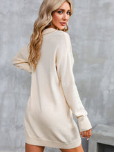 Load image into Gallery viewer, Buttoned Long Sleeve Sweater Dress
