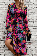 Load image into Gallery viewer, Printed Smocked Waist Midi Dress
