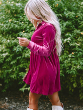 Load image into Gallery viewer, Collared Neck Buttoned Mini Dress
