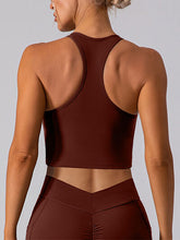 Load image into Gallery viewer, Square Neck Racerback Cropped Tank
