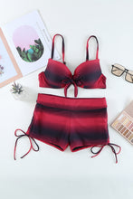 Load image into Gallery viewer, Drawstring Sweetheart Neck Bikini Set
