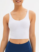 Load image into Gallery viewer, Scoop Neck Wide Strap Active Tank
