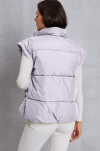 Load image into Gallery viewer, Zip Up Turtleneck Pocketed Vest Coat
