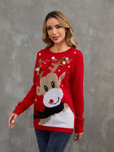 Load image into Gallery viewer, Rudolph Pom-Pom Trim Sweater
