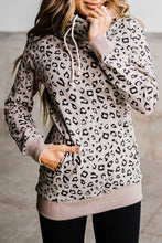 Load image into Gallery viewer, Leopard Print Long Sleeve Hoodie
