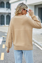 Load image into Gallery viewer, Long Sleeve Ribbed Trim Sweater
