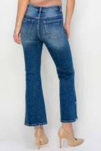 Load image into Gallery viewer, RISEN High Waist Raw Hem Flare Jeans
