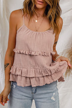 Load image into Gallery viewer, Ruffled Scoop Neck Sleeveless Cami

