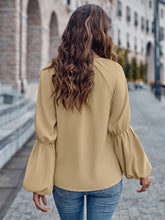 Load image into Gallery viewer, Notched Neck Long Sleeve Top
