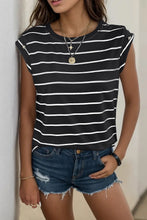 Load image into Gallery viewer, Decorative Button Round Neck T-Shirt
