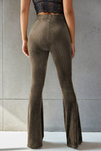 Load image into Gallery viewer, Ribbed High Waist Flare Pants
