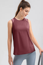 Load image into Gallery viewer, Round Neck Wide strap Active Tank
