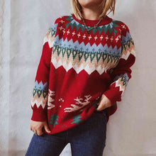 Load image into Gallery viewer, Christmas Element Long Sleeve Sweater
