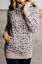 Load image into Gallery viewer, Leopard Print Long Sleeve Hoodie
