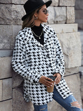 Load image into Gallery viewer, Houndstooth Button Down Jacket
