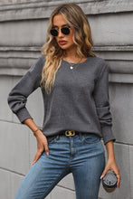 Load image into Gallery viewer, Round Neck Long Sleeve Sweatshirt
