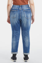 Load image into Gallery viewer, BAYEAS Full Size High Waist Distressed Paint Splatter Pattern Jeans
