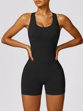 Load image into Gallery viewer, Racerback Cutout Active Romper
