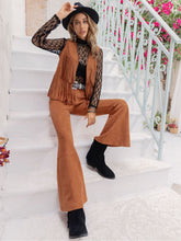 Load image into Gallery viewer, Fringe Vest and Flare Pants Set
