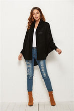 Load image into Gallery viewer, Open Front Batwing Sleeve Cardigan
